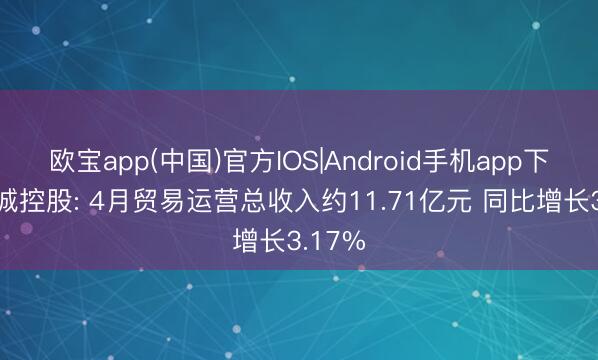 欧宝app(中国)官方IOS|Android手机app下载 新城控股: 4月贸易运营总收入约11.71亿元 同比增长3.17%