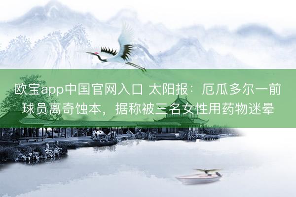 欧宝app中国官网入口 太阳报：厄瓜多尔一前球员离奇蚀本，据