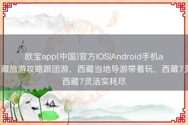 欧宝app(中国)官方IOS|Android手机app下载 西藏旅游攻略跟团游，西藏当地导游带着玩，西藏7灵活实耗尽