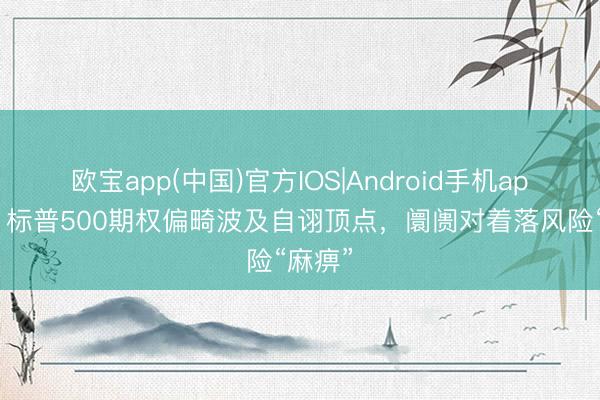 欧宝app(中国)官方IOS|Android手机app下载 标普500期权偏畸波及自诩顶点，阛阓对着落风险“麻痹”