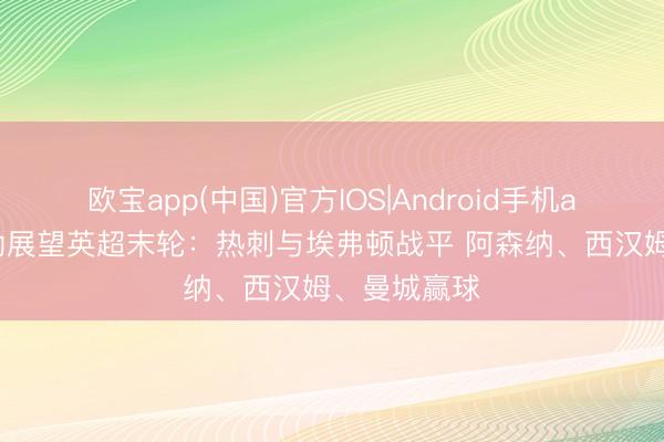欧宝app(中国)官方IOS|Android手机app下载 希勒展望英超末轮：热刺与埃弗顿战平 阿森纳、西汉姆、曼城赢球