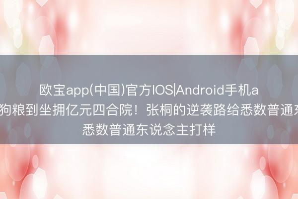 欧宝app(中国)官方IOS|Android手机app下载 从吃狗粮到坐拥亿元四合院！张桐的逆袭路给悉数普通东说念主打样