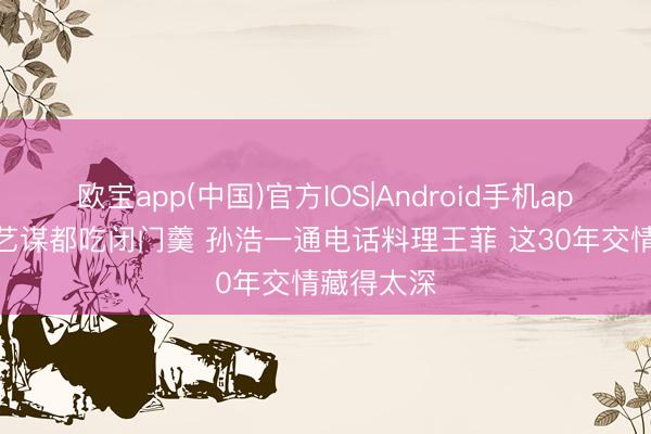 欧宝app(中国)官方IOS|Android手机app下载 张艺谋都吃闭门羹 孙浩一通电话料理王菲 这30年交情藏得太深