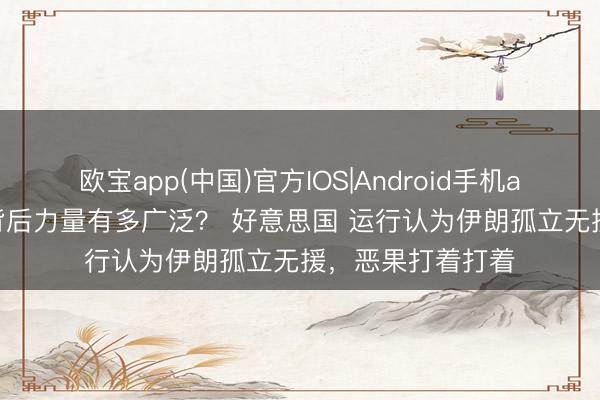 欧宝app(中国)官方IOS|Android手机app下载 伊朗 的背后力量有多广泛? 好意思国 运行认为伊朗孤立无援,恶果打着打着